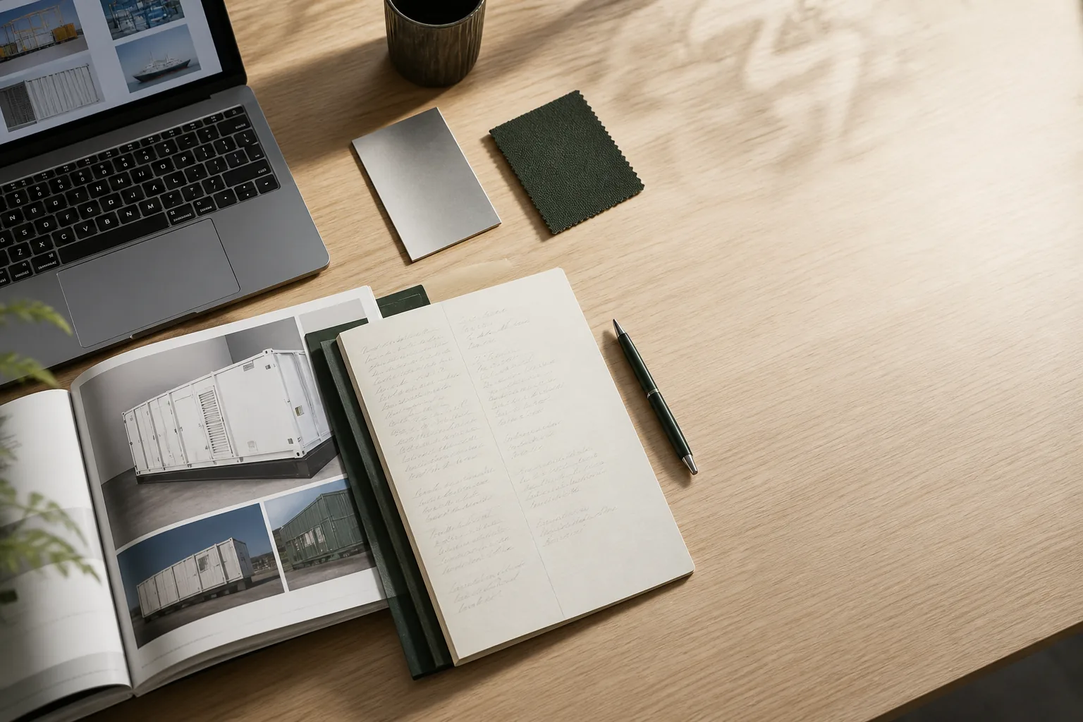 Daylight export desk with product terminology